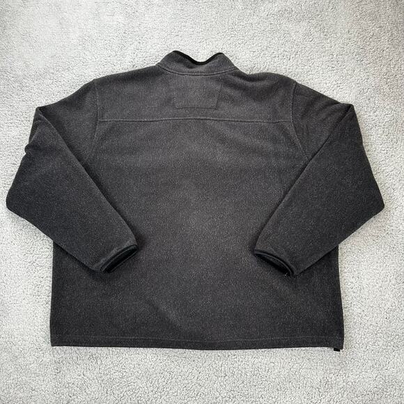 Carhartt Sweatshirt Choctaw Vet Mens 2XL Black Fleece Work Full Zip Logo Loose - Picture 2 of 9